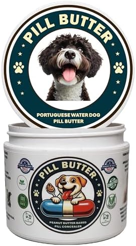 Peanut Butter Dog Pill Wrap Portuguese Water Dog Label