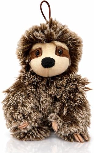 Sloth Dog Toy with Squeaker | Medium Toy Small Dogs | Plush Dog Toy | Multicolor | 6" | Officially Licensed