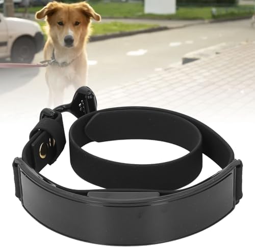 LED Dog Collar, Light Up Dog Collar with Smart DIY Screen, Rechargeable Glowing Collar, in The Dark Pet Necklace for Night Walking, High Visibility & Fashionable (Red Light)