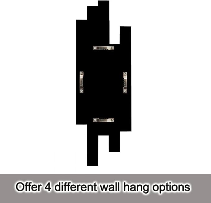 Artisan Set of 4 Silver Beveled Wall Decor Mirrors - 24x8 Inch Each, Creative Combination Design for Modern & Farmhouse Home Decor, Shatter-Resistant Glass with Wood Backing