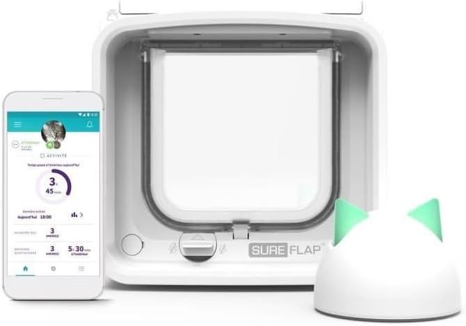 SureFlap Microchip Cat Door Connect with Hub Bundle - Door Opening: The Microchip Cat Door Flap Opening is 5 5/8" (w) by 4 3/4" (h