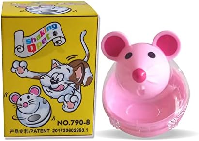 2pcs Cat Slow Feeder Food Ball,Mice Water Droplet Bone Tumbler Shaped Pet Mouse Treat Ball Cat Food Toy Slow Feeder Enrichment Toys