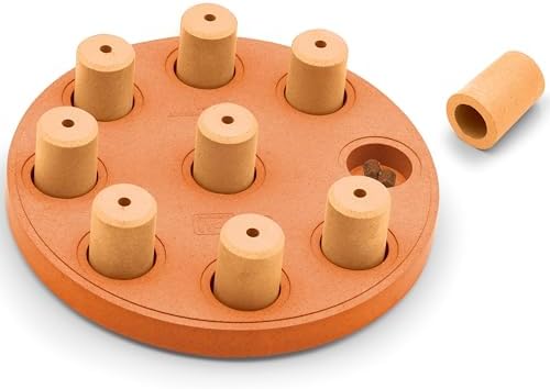 Outward Hound by Nina Ottosson Dog Smart Treat Puzzle Enrichment Toy, Level 1 Beginner, Orange, Composite