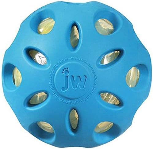 JW Pet Crackle Heads Crunchy Chew Fetch Toy for Dogs, Large 4in