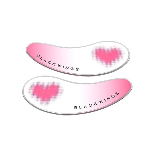 BLACKWINGS Self Adhesive Silicone Under Eye Pads, Reusable Moisturizing Under Eye Patches for Lash Lift & Eyelash Extensions, Soft Lash Extension Tools Eye Gel Pads for Salon & Home Use(love 6 pairs)