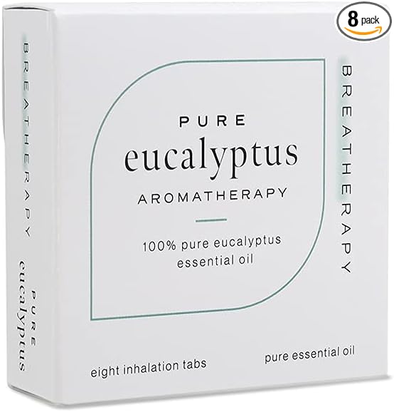 Aromatherapy Eucalyptus Patches - Pure Essential Oil Aroma Patch - Eucalyptus Essential Oils for Congestion Relief, Focus and Alertness - 8-Pack