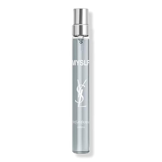Yves Saint Laurent MYSLF L'ABSOLU Travel Spray Cool Sparkling Ginger, Rich Orange Blossom, Warm Woods, Intense Cologne For Men, 0.33 oz/10 ml spray