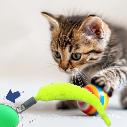 5 Pcs Cat Ball Toy Replacement Tails, Interactive Cat Toy Tail Accessories