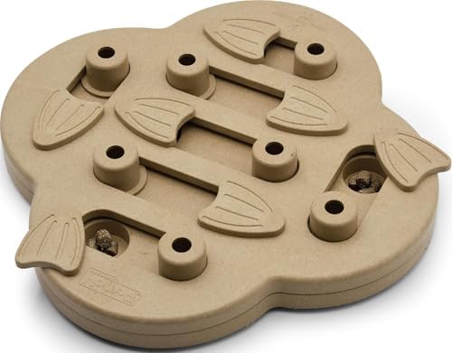 Outward Hound by Nina Ottosson Dog Hide N' Slide Treat Puzzle Enrichment Toy, Level 2 Intermediate, Tan, Composite
