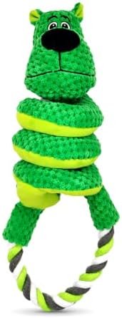 Interactive Squeaky Dog Toy, Soft Chew Tug Toy for Small Medium Dogs