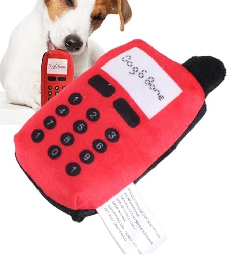 Plush Cell Phone Squeaky Toy, Bite for Dogs