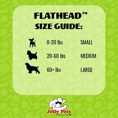 Jolly Pets Flathead Tug & Squeak Dog Toy, Stuffing-Free, Large