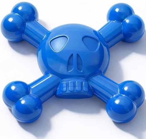 Dog Chew Toys for Aggressive Chewers, Durable Nylon Tough Chew Toy for Small & Medium Dogs, Bacon Flavor Skull Dog Toy to Keep Dogs Busy Indoors, Helps Reduce Boredom