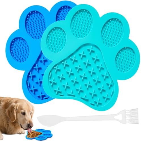 Lick Pad for Dogs Non-Slip Strong Suction Cup Fixed Soothing Toys Pet Grooming Bath Soothing Toys Anti-Anxiety Distraction Reusable Reusable Treats Can be Applied Pet Stress Relief Toys Easy to Clean