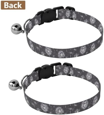 Delicate Collar with Bell for Dog Puppy 2 Pack Collar Adjustable Length 10.6" to 17.1"