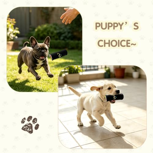 Andiker Dog Chew Toy, Sushi Shaped Plush Dog Toy with Crinkle Paper and Colorful Cloth Strips, Rollable and Foldable Interactive Dog Toys with Hidden Snack Channel for Small Dogs