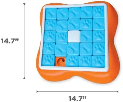 Outward Hound Nina Ottosson Challenge Slider Dog Toy Treat Puzzle, 14.7" | Level 3 Advanced, 24 Hidden Treat Compartments, Wet or Dry Food, Interactive Enrichment, Easy Clean, No BPA, Dogs & Puppies