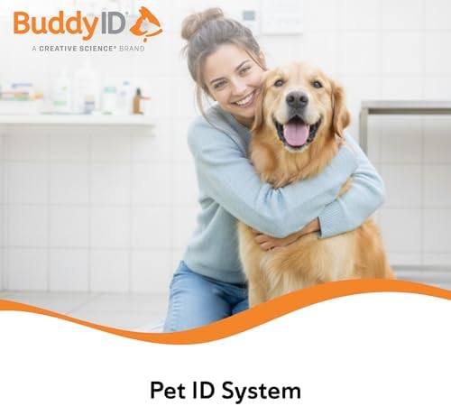 BuddyID Complete Protection System with ISO Microchip & QR Pet Tag, 5ct