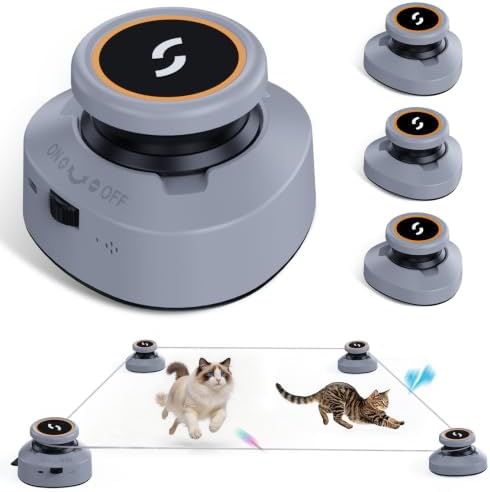 Jripae Interactive Cat Toys for Indoor Cats DIY Multi-Track Chase