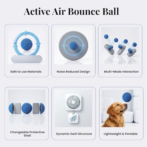X11PAWS Wicked Ball AIR, Automatic Interactive Dog Toy, USB Rechargeable