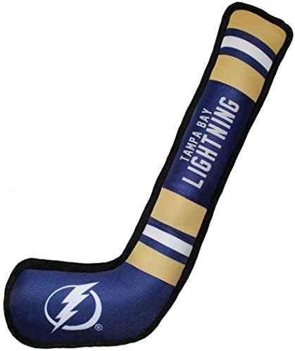 Pets First NHL Tampa Bay Lightning Stick Toy for Dogs & Cats. Play Hockey with Your Pet with This Licensed Dog Tough Toy Reward!