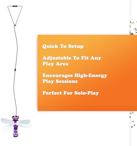 Meowijuana Jump 'n' Jamb Dragonfly Door-Hanging Cat Toy | Refillable