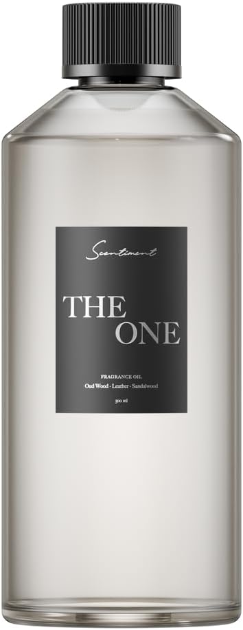 Scentiment Diffuser Oil - The One | Inspired by Luxury Five Star Hotel Lobby Scent | Aromatherapy Fragrance Oil | Notes of Cardamom, Leather, Lemon with Cinnamon & Sandalwood (500ml)