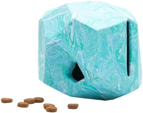 Ruffwear, Gnawt-a-Rock, Interactive Dog Toy, Glacial Blue