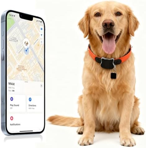 Smart Dog GPS Tracker, Tupoinno Live Pet Tracker with Virtual Fence, Real-Time Tracking,Activity Monitoring, Location History, Dog Collar Attachment, IP65 Waterproof
