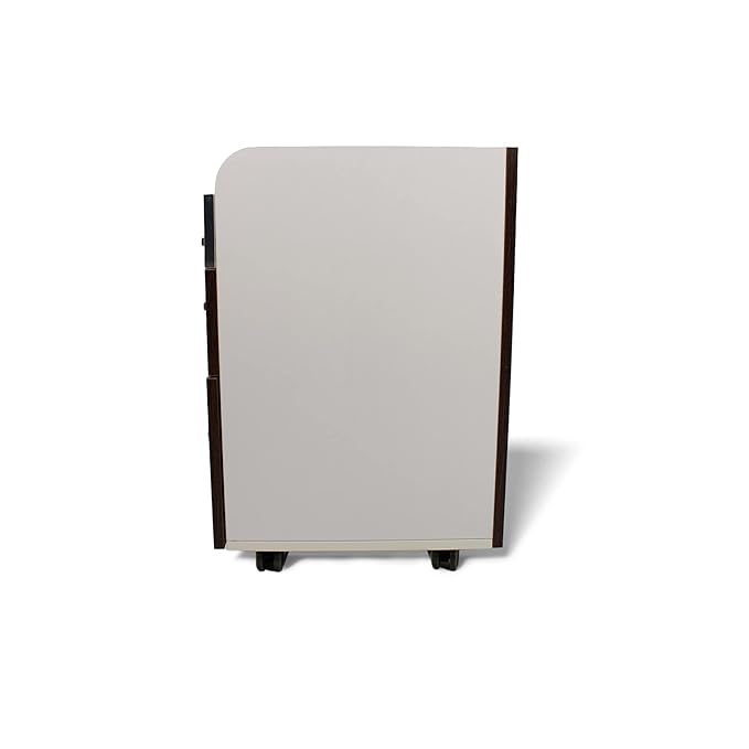 Milan Pedicure Trolley Pedi Rolling Cart Nail Salon Spa Storage Drawer, Dark Wood