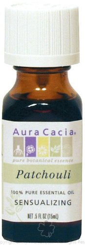 AURA CACIA ESSENTIAL OIL,PATCHOULI, .5 FZ8