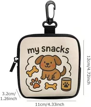 Dog Treat Bag – Portable Training Pouch | Treat Dispenser for Dogs & Puppies, Hands-Free Snack Storage for Training & Walking, Ideal Outdoor Camping, Hiking, Travel and Daily Use