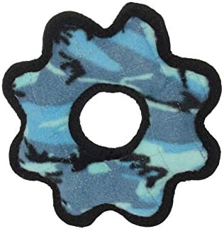 TUFFY® : 2 Pack Gear Ring Dog Toy: Ultra Durable Plush Toy with Multiple Layers & Reinforced Seams, Washable and Floats, Original Construction