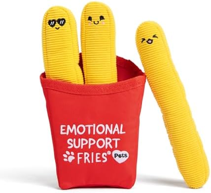 WHAT DO YOU MEME? Emotional Support Pet Fries, Dog Toy by Relatable
