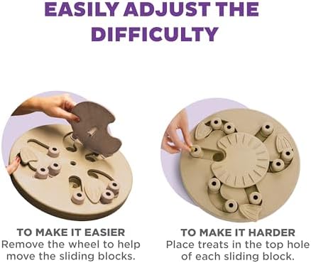 Outward Hound by Nina Ottosson Dog Worker Treat Puzzle Enrichment Toy, Level 3 Advanced, Tan