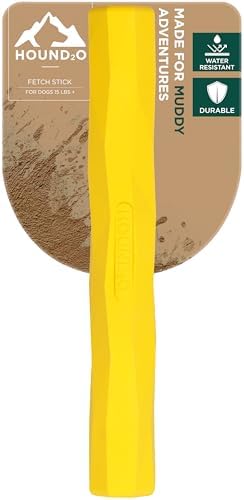 Playology Hound2O Fetch Stick Dog Toy - Outdoor Dog Toy - Yellow