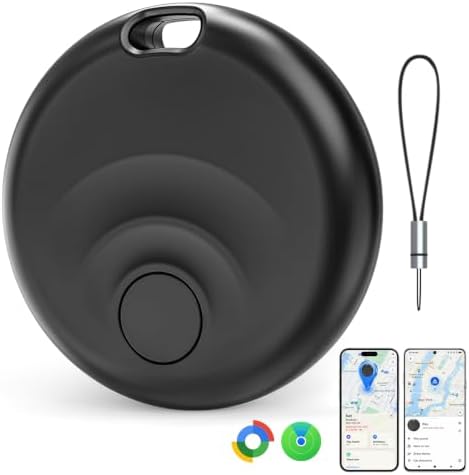 Bluetooth Tracker Tags for iOS & Android | Dual Compatibility with Apple Find My & Google Find Hub - Wireless Locator for Keys, Wallet, Pets, Luggage