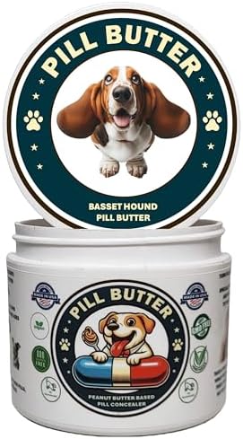 Peanut Butter Dog Pill Wrap - Basset Hound Label