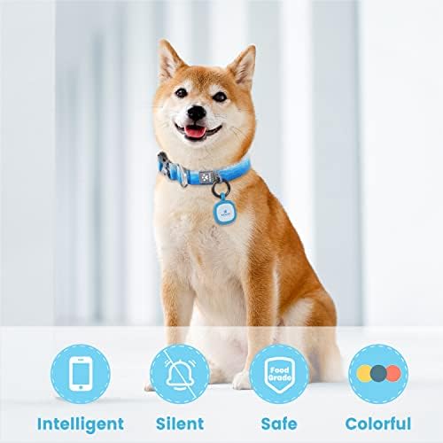 Pawaii Dog ID Tag, Silent Silicone QR Code Tag, Scan Alerts, No App, 1 Pack