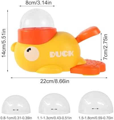 Interactive Dog Toys, Duck Shape Dog Slow Feeder Puzzle Toy, 2 in 1 Interactive Slow Feeder for Cat, Pet Treat Food Dispenser, Pet Feeding Tool for Enrichment, Reduces Bloating & Training