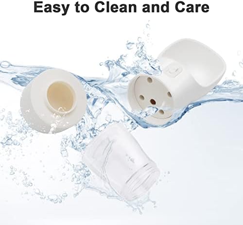 Portable Dog Water Bottle with Food Container Dishwasher Safe-White