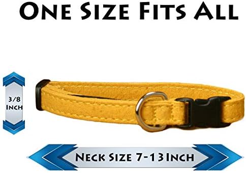 Hemp Cat Collars (Marigold) Small
