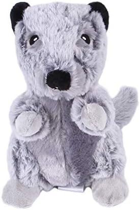Pet Toys, Dog Squeaky Toys Interactive Toys for Chewers Durable Plush Dog Toys for Small Medium Large Dogs (Grey Groundhog)