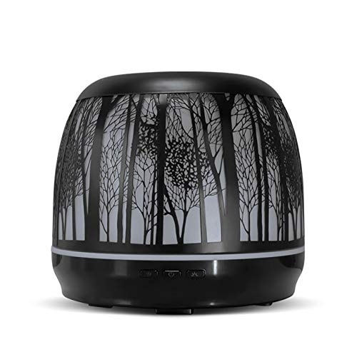 Essential Oil Diffuser Tree 500ml Colorful Iron LED 3d light Advanced Cool Mist Humidifier Best Rated Diffusers for Essential Oils, Premium Iron Aromatherapy Diffuser with 7 Color LED Lights