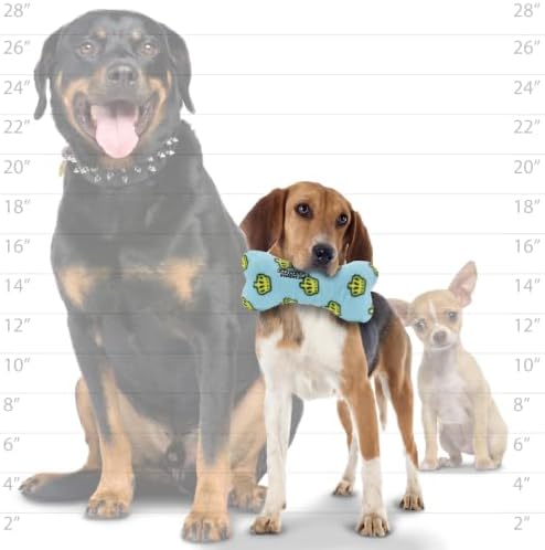 MIGHTY Tuffy 2 Pack Bone Dog Toy: Ultra Durable Plush Toy with Multiple Layers & Reinforced Seams, Washable and Floats, Vinyl Bone & Fleece