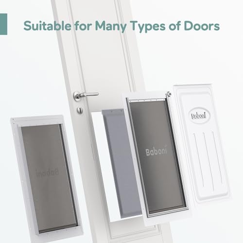 Baboni Dog Door for Door,Metal Frame,X-Large