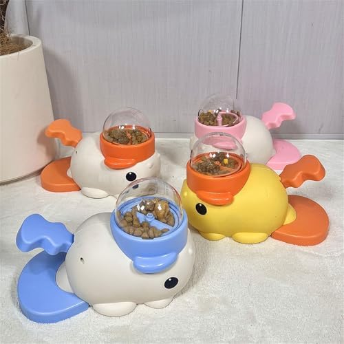 Dog Treats Dispenser Toy Fish Design Press Food Feeders Encourages Exercise and Reduces Boredom for Pet Cats Mental Pet Treats Feeders