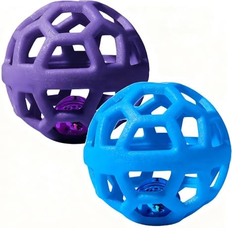 2PCS pet Bell Ball Toy,Suitable for Dogs, Cats, and Other Animals. Safe and Durable, bite-Resistant Design, Interactive Toy, Promotes Activity, an Essential Daily Plaything for Pets.
