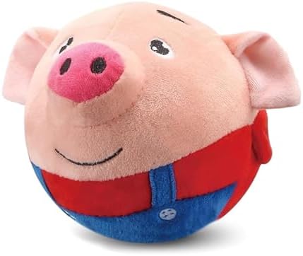 2026 Upgrade Premium Interactive Squeaky Talking Moving Dog Ball Toy,Active Moving Pet Plush Toy,Washable Cartoon Pig Plush Toy for Dogs Puppies to Keep Them Busy. (#A2)