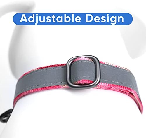 Pawtitas Customized Martingale Dog Collar Reflective Reflective Dog Collar Embroidered Personalized Name Phone Number Adjustable for Puppies Small Medium Large Size Dogs Medium Camouflage Pink